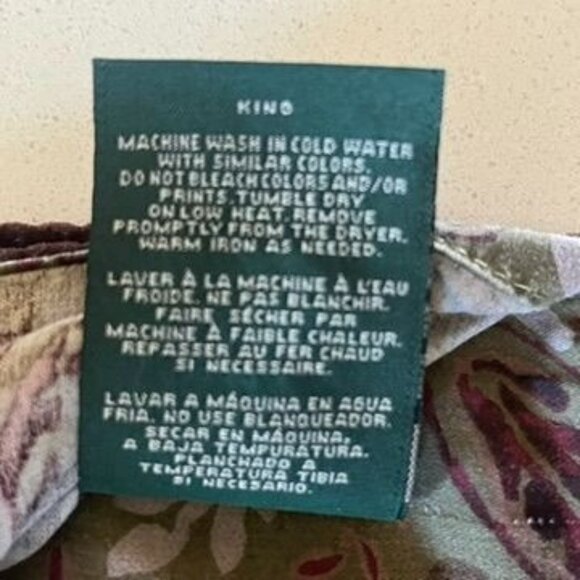 Vtg Ralph Lauren Hayden Paisley King Pillow Shams (2) Cotton Velvet Edging - Picture 4 of 4